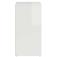 Scarpiera Bianco Lucido 60x35x70 cm in Truciolato 808942