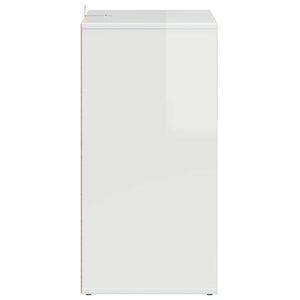 Scarpiera Bianco Lucido 60x35x70 cm in Truciolato 808942