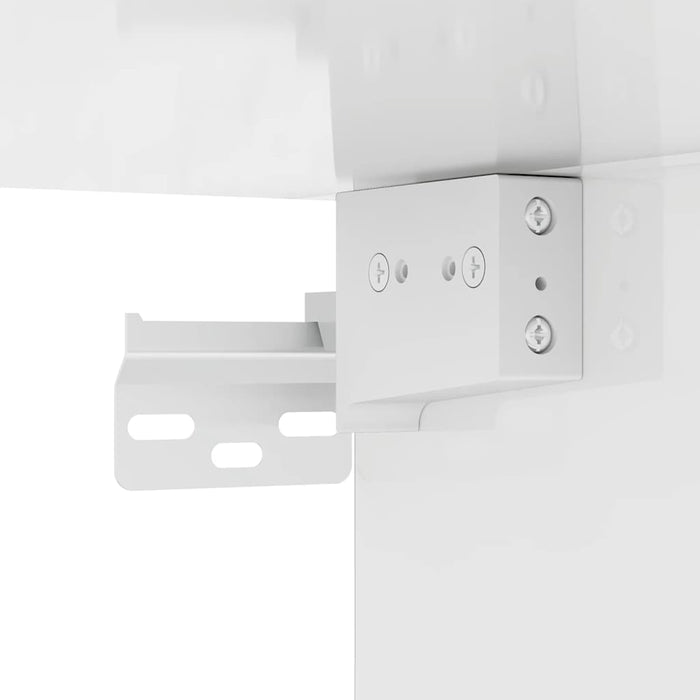 Scarpiera Bianco Lucido 60x35x70 cm in Truciolato 808942