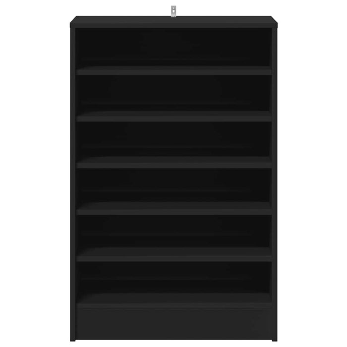 Scarpiera Nera 60x35x92 cm in Truciolato cod mxl 51750