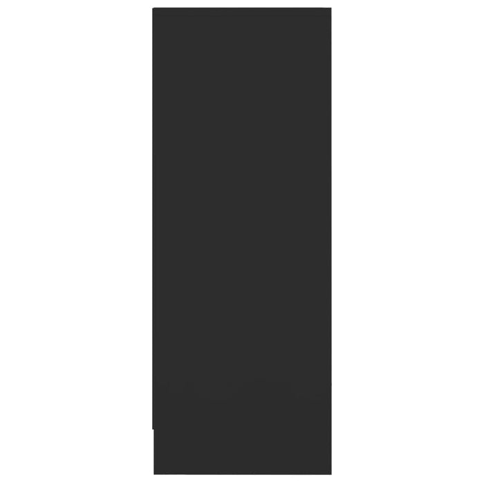 Scarpiera Nera 60x35x92 cm in Truciolato 808946