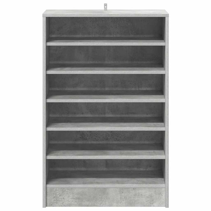 Scarpiera Grigio Cemento 60x35x92 cm in Truciolato 808949