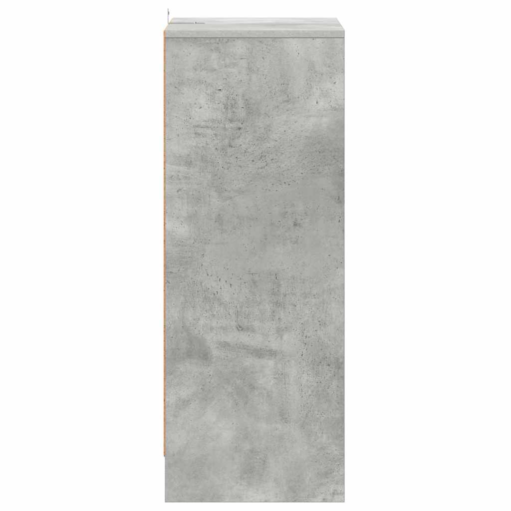 Scarpiera Grigio Cemento 60x35x92 cm in Truciolato cod mxl 49865