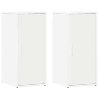 Scarpiere 2 pz Bianche 32x35x70 cm in Legno Multistrato 808955