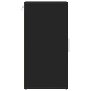 Scarpiera Nera 32x35x70 cm in Truciolato 808956