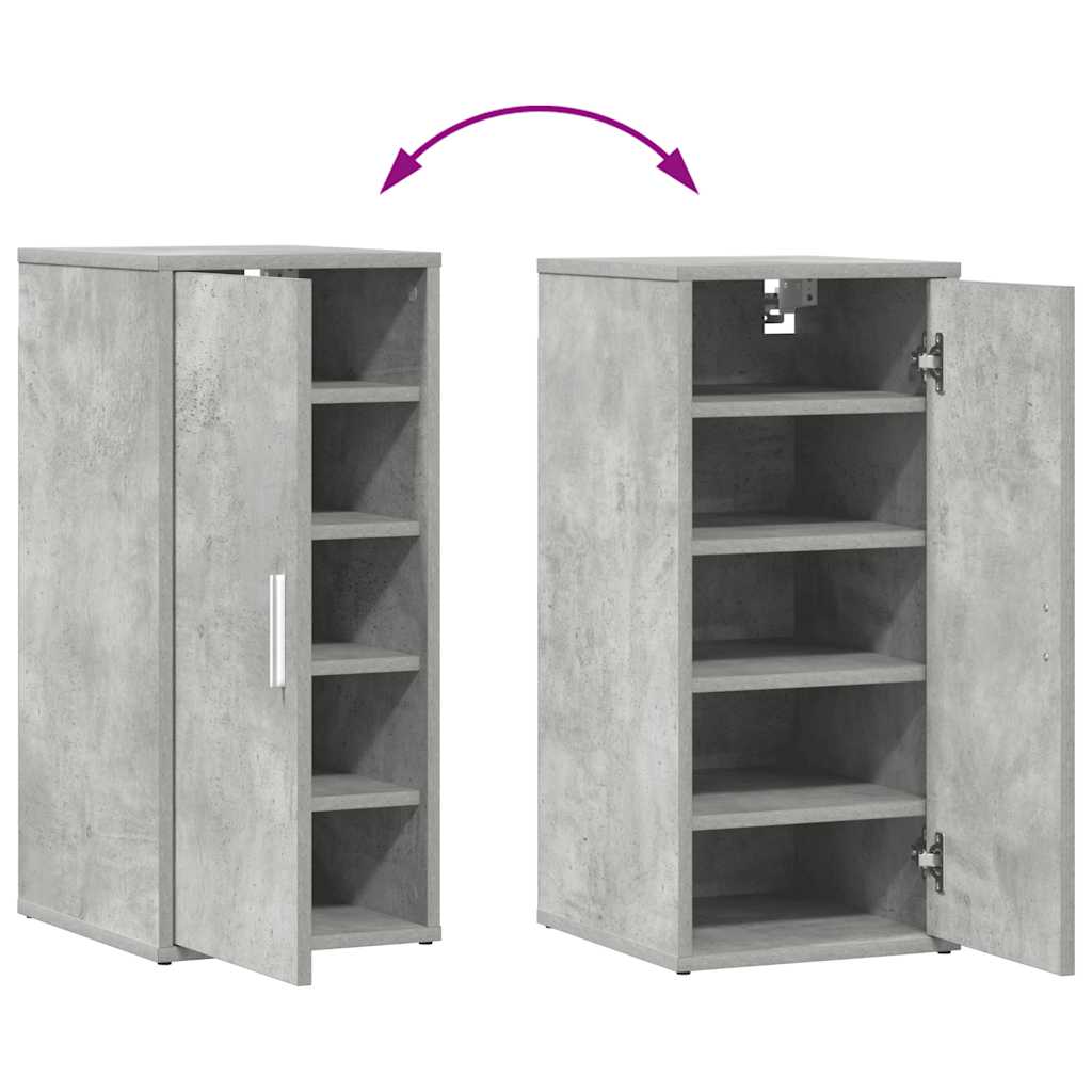 Scarpiera Grigio Cemento 32x35x70 cm in Truciolato 808962