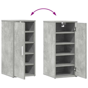 Scarpiera Grigio Cemento 32x35x70 cm in Truciolato 808962