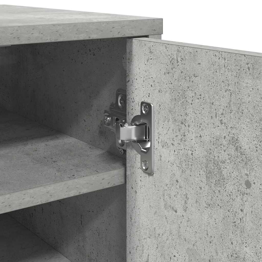 Scarpiera Grigio Cemento 32x35x70 cm in Truciolato 808962