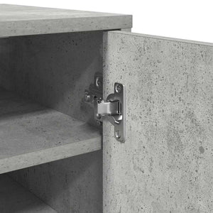 Scarpiera Grigio Cemento 32x35x70 cm in Truciolato 808962