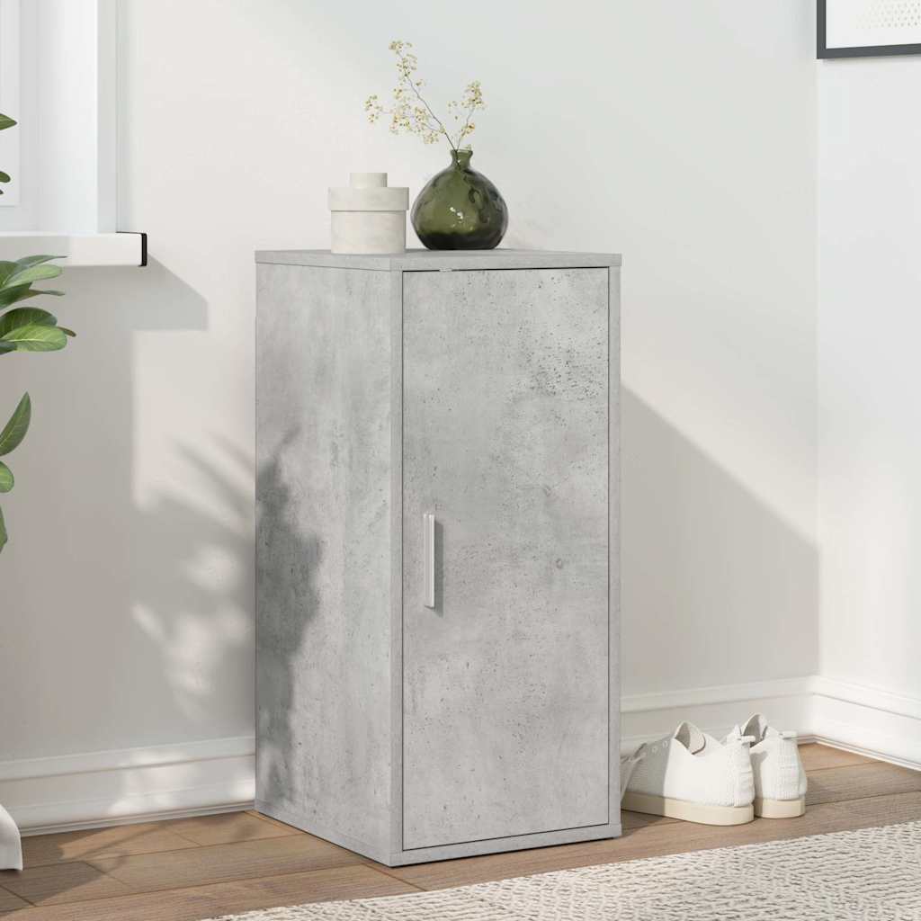 Scarpiera Grigio Cemento 32x35x70 cm in Truciolato 808962