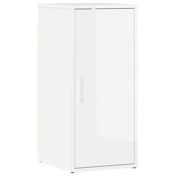 Scarpiera Bianco Lucido 32x35x70 cm in Truciolato 808966