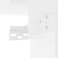 Scarpiera Bianco Lucido 32x35x70 cm in Truciolato 808966