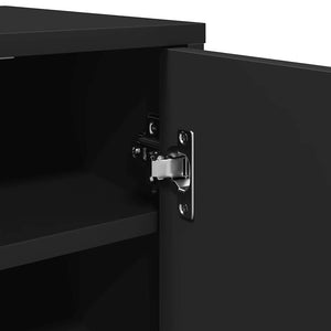 Scarpiera Nera 32x35x92 cm in Truciolato cod mxl 49384