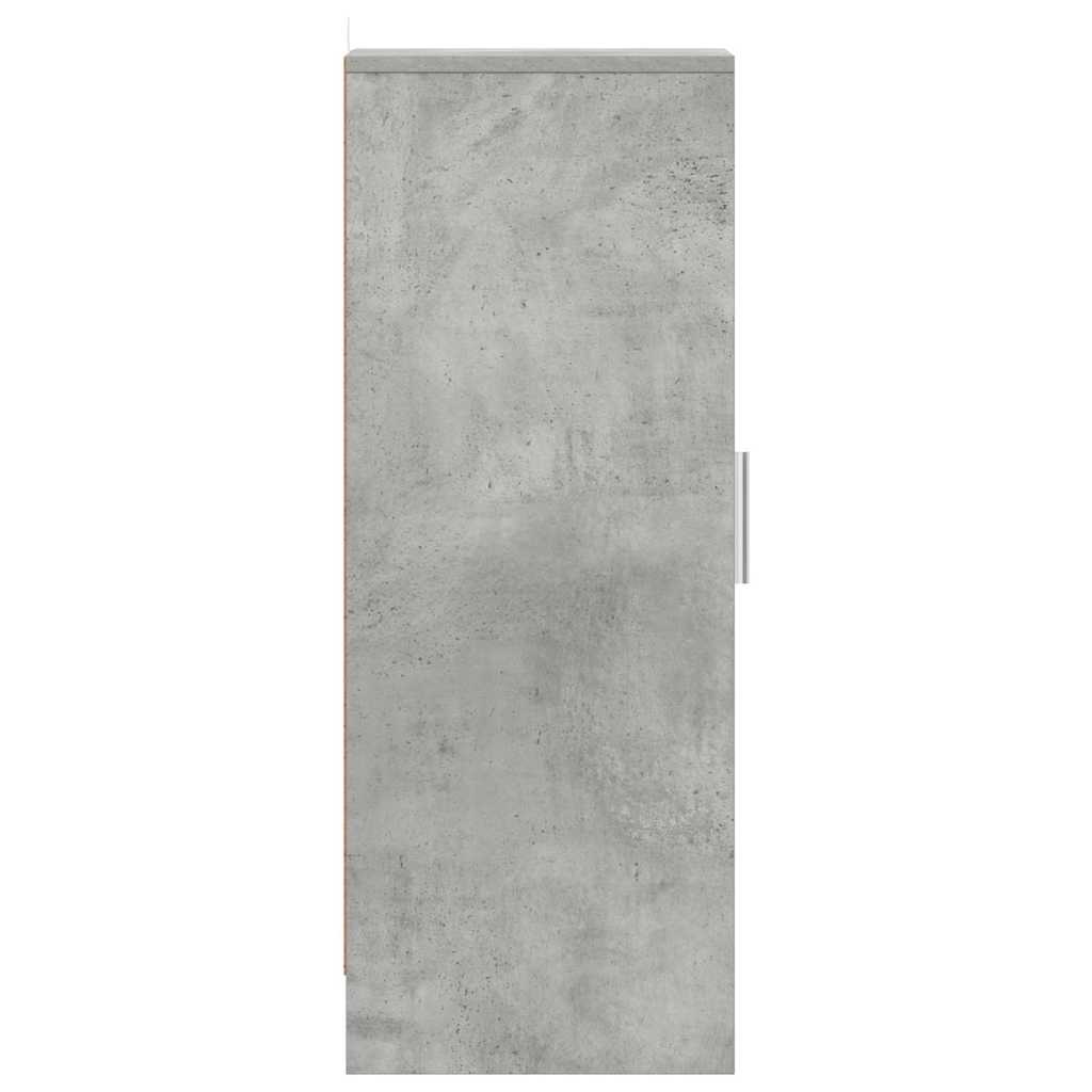 Scarpiera Grigio Cemento 32x35x92 cm in Truciolato 808976