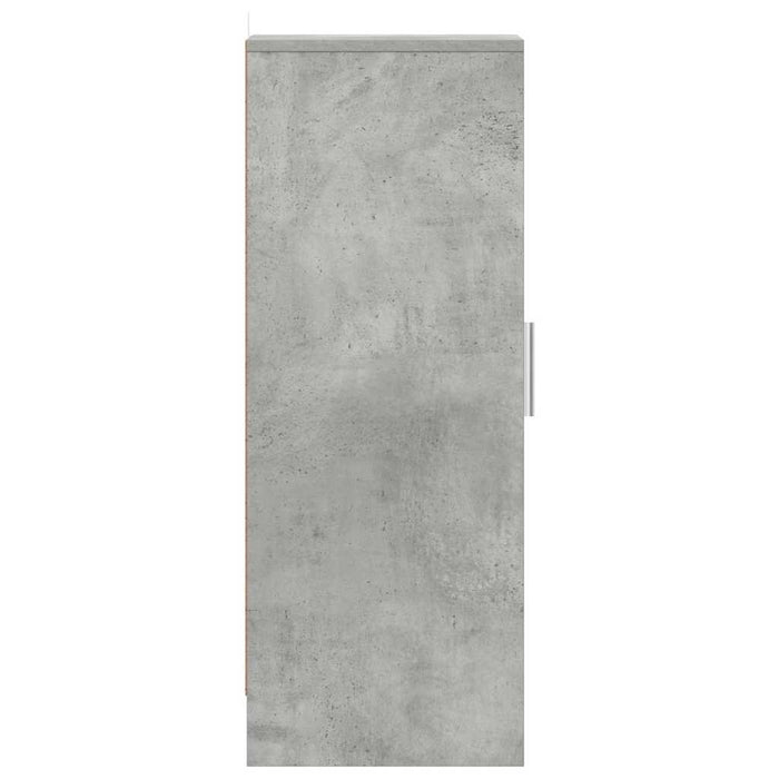 Scarpiera Grigio Cemento 32x35x92 cm in Truciolato 808976