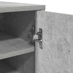 Scarpiera Grigio Cemento 32x35x92 cm in Truciolato 808976