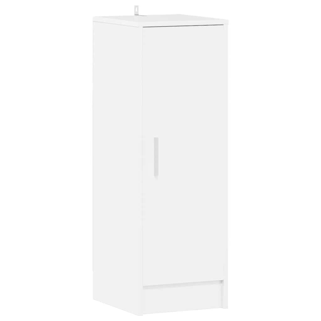 Scarpiera Bianco Lucido 32x35x92 cm in Truciolato 808978