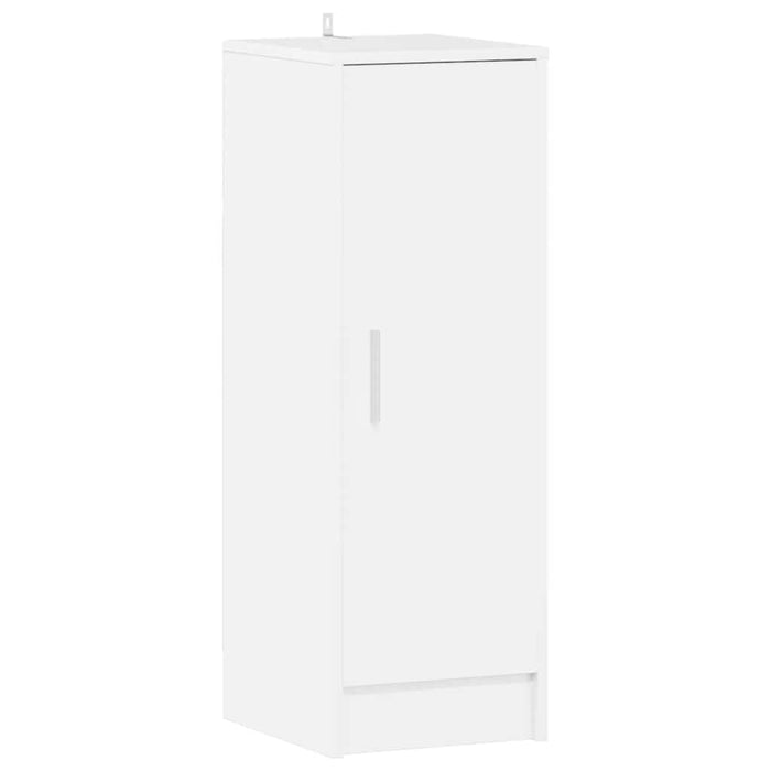 Scarpiera Bianco Lucido 32x35x92 cm in Truciolato 808978