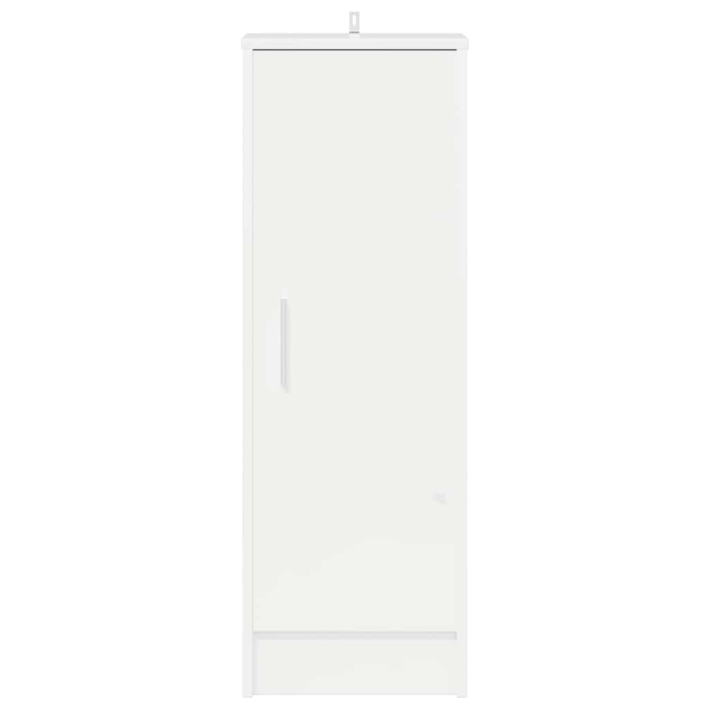 Scarpiera Bianco Lucido 32x35x92 cm in Truciolato 808978
