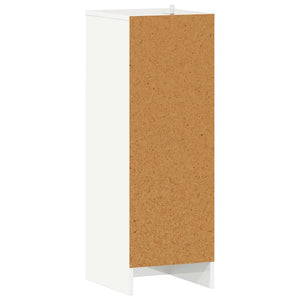 Scarpiera Bianco Lucido 32x35x92 cm in Truciolato 808978