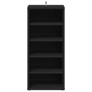 Scarpiera Nera 31,5x35x70 cm in Truciolato 808983