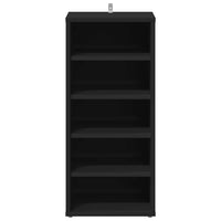 Scarpiere 2 pz Nere 31,5x35x70 cm in Truciolato 808984