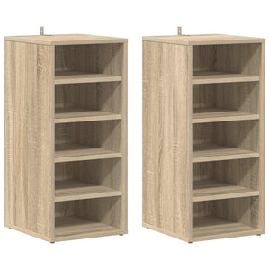 Scarpiere 2 pz Rovere Sonoma 31,5x35x70 cm in Truciolato 808988