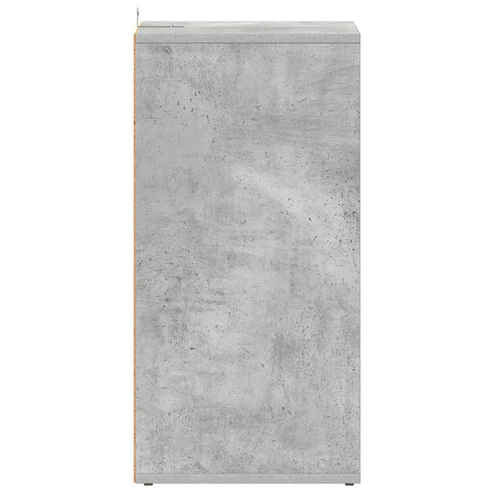 Scarpiera Grigio Cemento 31,5x35x70 cm in Truciolato 808989