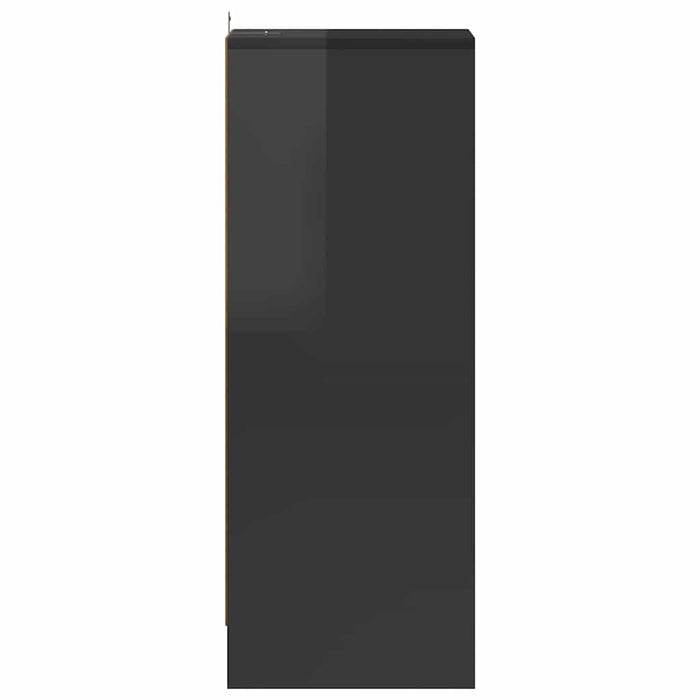 Scarpiera Grigio Lucido 31,5x35x92 cm in Truciolato 809007