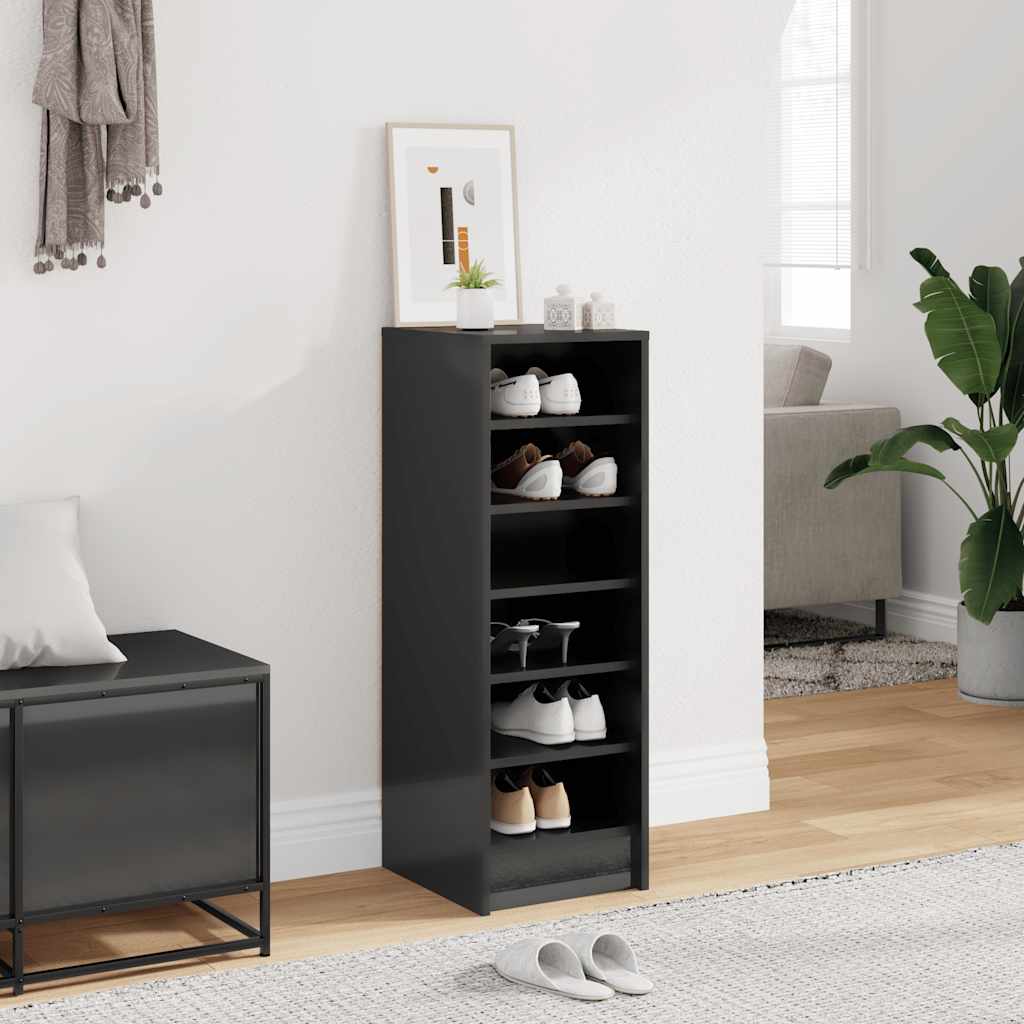 Scarpiera Grigio Lucido 31,5x35x92 cm in Truciolato 809007