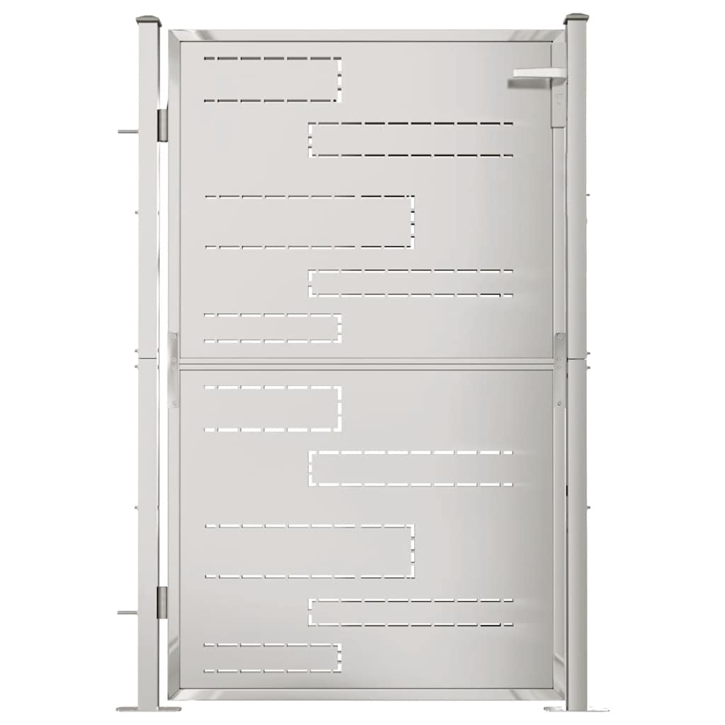 Cancello da giardino 100x145 cm in acciaio inox 316857