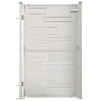 Cancello da giardino 100x145 cm in acciaio inox 316857