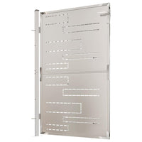 Cancello da giardino 100x145 cm in acciaio inox 316857