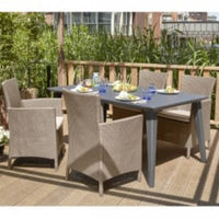 Keter Sedia da Pranzo da Giardino Iowa Cappuccino 215519 3082792