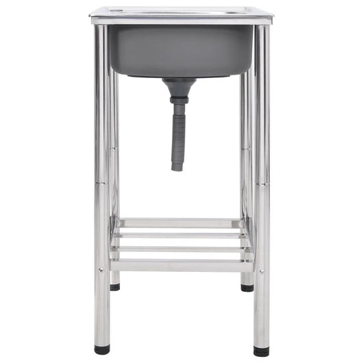 Lavello da Campeggio con Vasca Singola in Acciaio Inox 151210