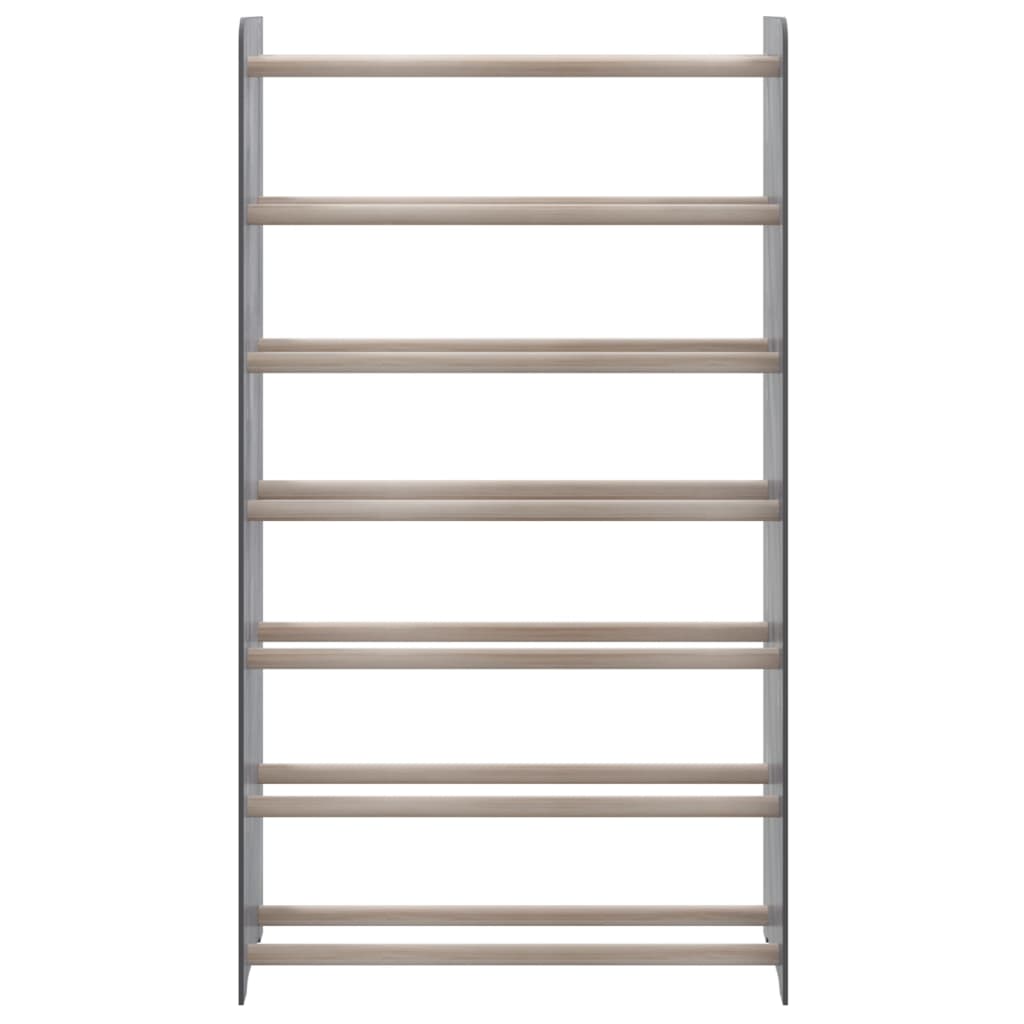 Scarpiera Grigia 65x24x117 cm in Legno Multistrato 327355