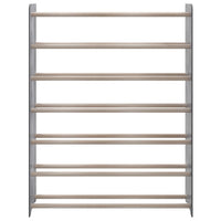 Scarpiera Grigia 90x24x117 cm in Legno Multistrato 327356