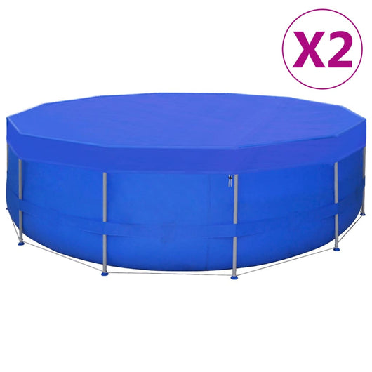 Coperture per Piscina 2 pz in PE Rotonde 460 cm 90 g/mÂ²