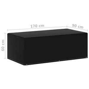 Copertura Giardino 2pz con 6 Occhielli per Barbecue 170x90x60cm 3082846