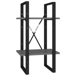 Libreria a 5 Ripiani Grigia 40x30x175 cm in Legno Multistrato 3081970