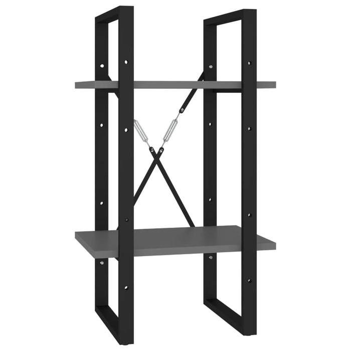 Libreria a 5 Ripiani Grigia 40x30x175 cm in Legno Multistrato 3081970