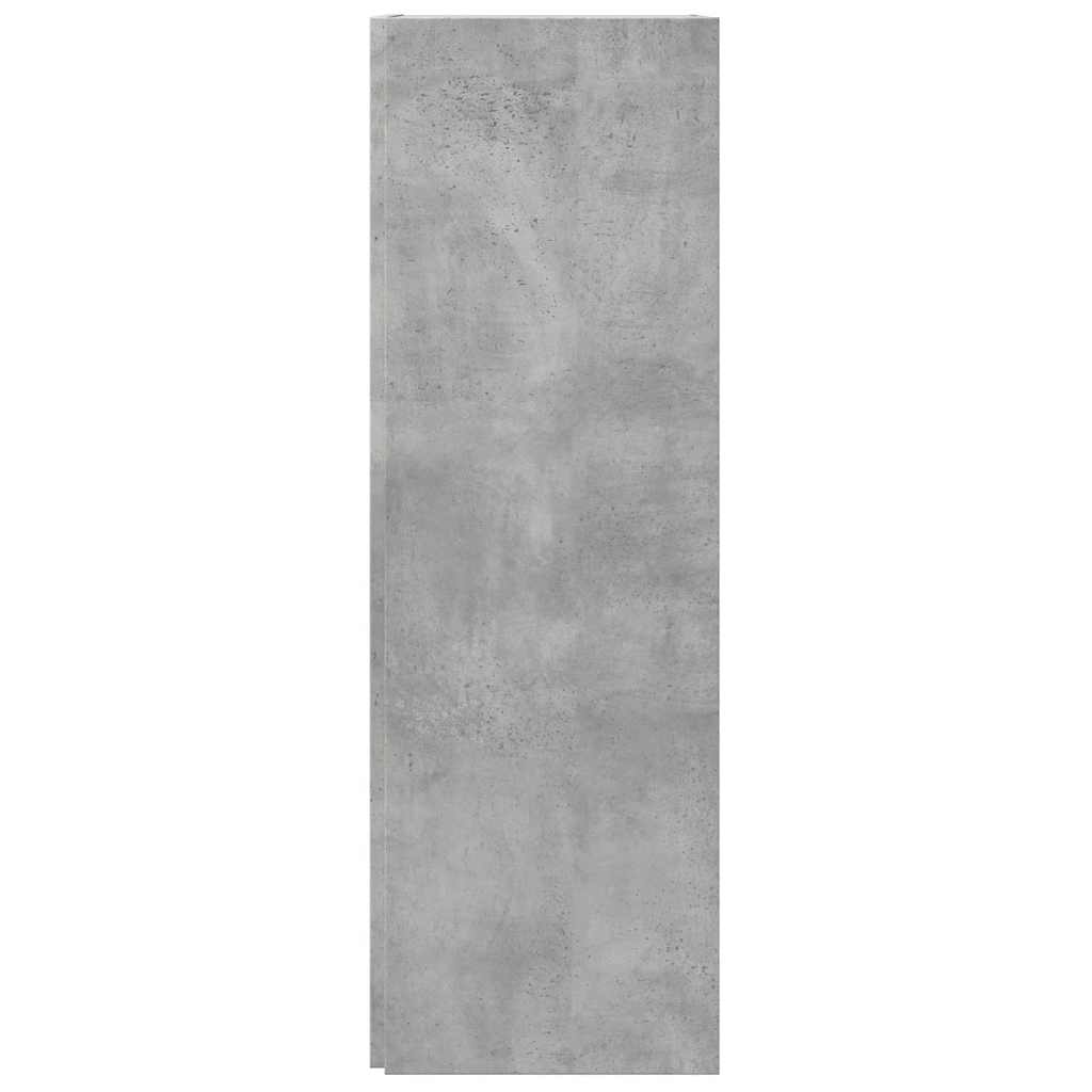 Armadio Angolare Grigio Cemento 33x33x100 cm in Truciolato 809030