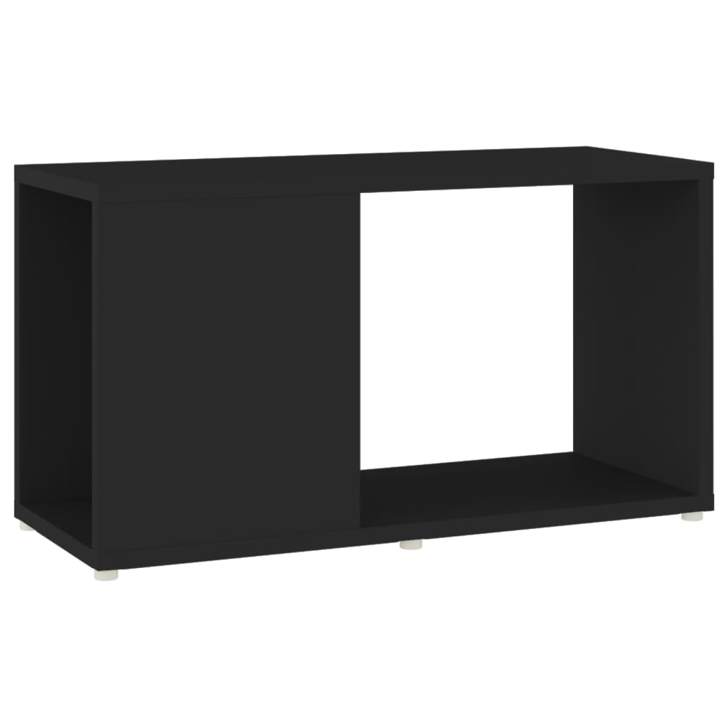 Mobile TV-Credenza per TV-Console TV Nero 60x24x32 cm in Truciolato
