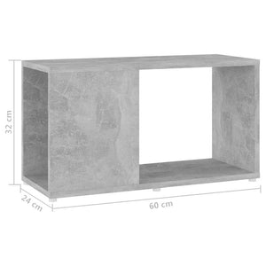 Mobile TV-Credenza TV-Console TV Grigio Cemento 60x24x32 cm in Truciolato