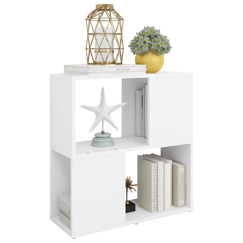 Libreria Bianca 60x24x63 cm in Legno Multistrato 809062