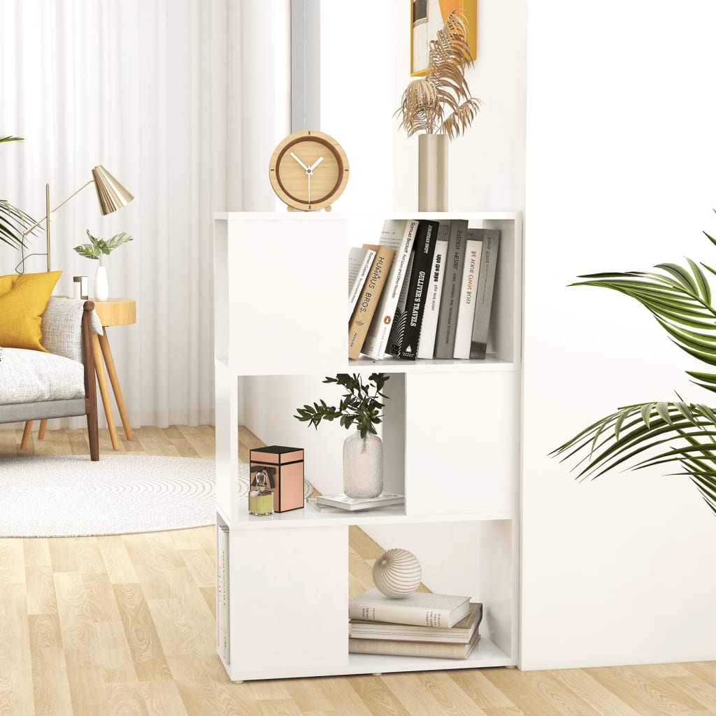 Libreria/Divisorio Bianco 60x24x96 cm in Legno Multistrato 809071