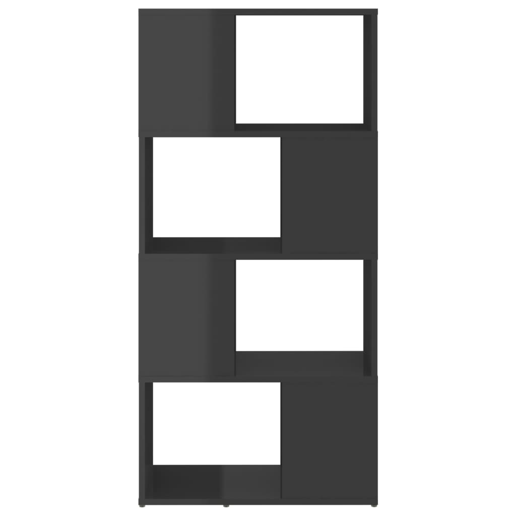 Libreria/Divisorio Grigio Lucido 60x24x124,5 cm 809088