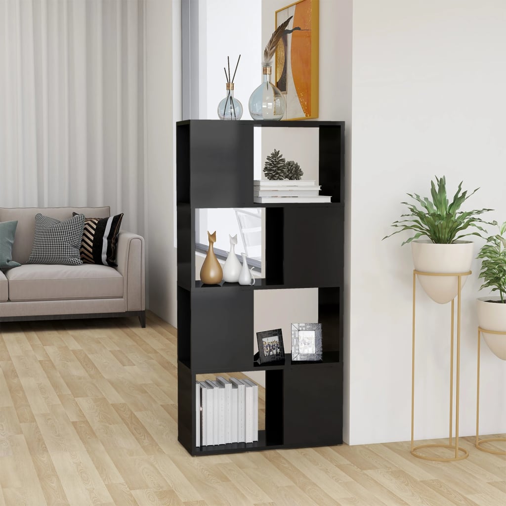 Libreria/Divisorio Grigio Lucido 60x24x124,5 cm 809088