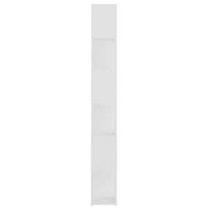 Libreria Divisorio-Scaffale per Libri-Mobile di Stoccaggio Bianco 60x24x186 cm