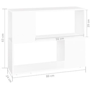Mobile TV Bianco 80x24x63 cm in Truciolato 809116